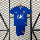 Camiseta Manchester United 07/08 - Niños (Pantalón Corto Incluido) RETRO