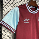 Camiseta West Ham 24/25 - Niños (Pantalón Corto Incluido)