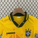 Camiseta Brasil 1998 - Niños (Pantalón Corto Incluido) RETRO - TIENDA LUXSHOP