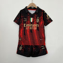 Camiseta Milan 23/24 - Niños (Pantalón Corto Incluido) (Medidas en la Descripción) - Lux Shop
