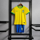 Camiseta Brasil 20/21 - Niños (Pantalón Corto Incluido) - Lux Shop